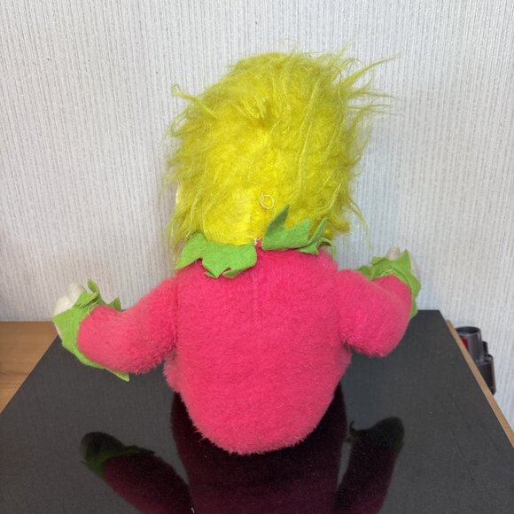 Vtg Rushton Rubber Face Clown Doll 70s Neon Hair Soft Body Happy Clapping Elf - Picture 11 of 14